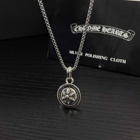 Chrome Hearts Black and Silver Pendant Necklace - Picture 3 of 6